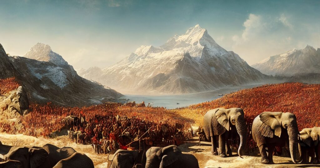 Elephants with Army
