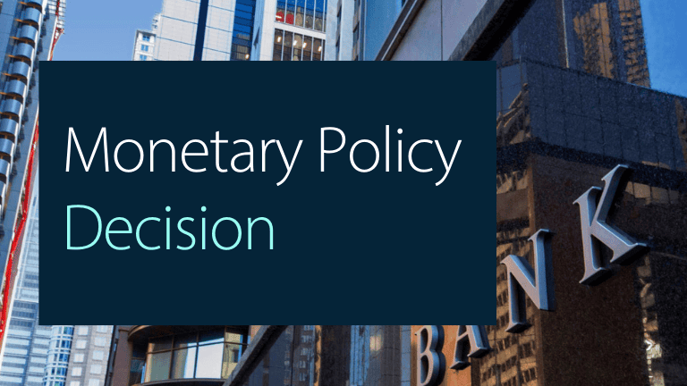 RBA Interest Rates Decison - increase of 0.25 from 3.85 to 4.10