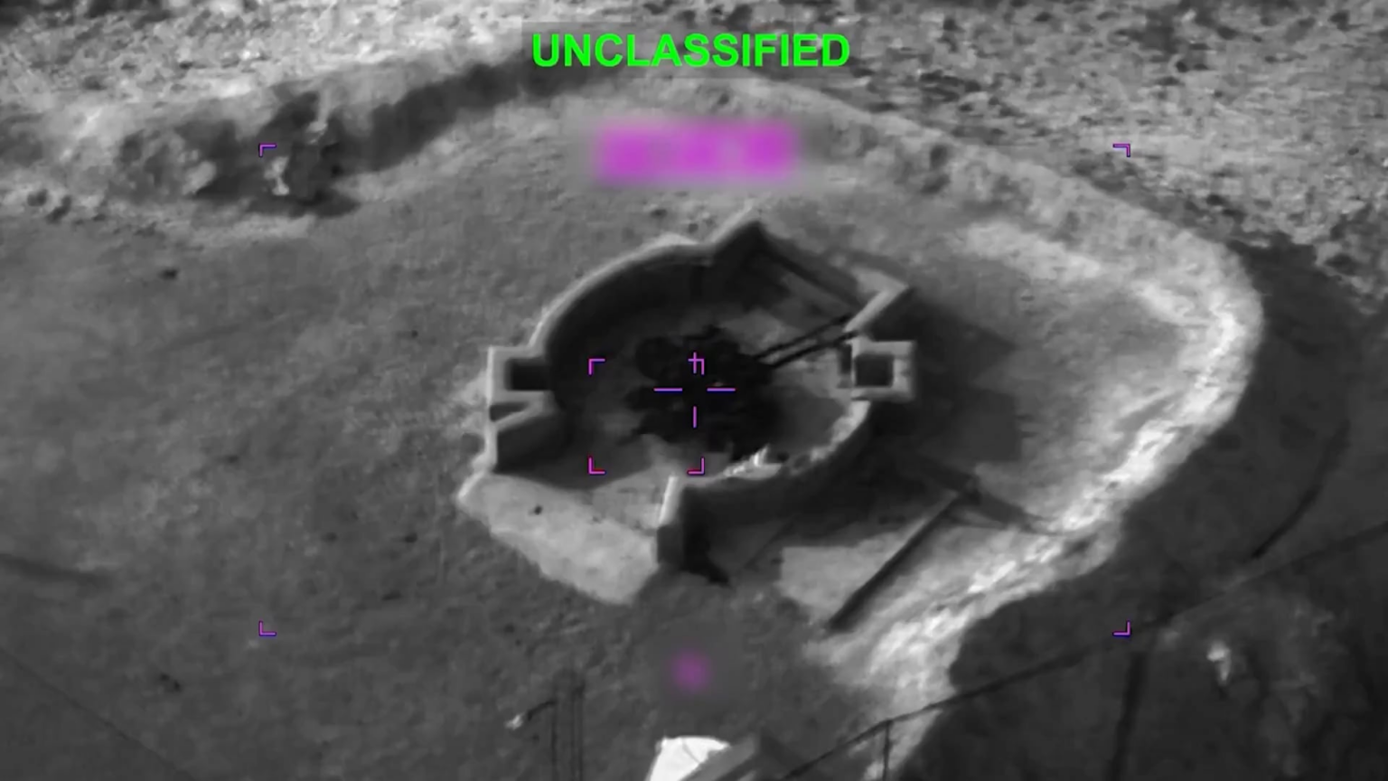 US strikes on Iranian AAA, artillery and vehicles