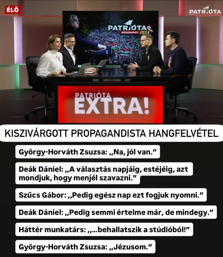 The Patriot's live broadcast started with the microphone turned on, and viewers could hear an interesting conversation