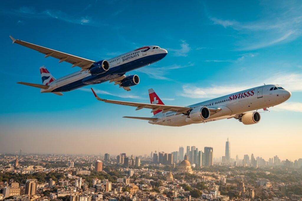 India sees british airways and swiss expand delhi, mumbai flights amid gulf airline reductions; travellers gain more direct europe connectivity and choice.