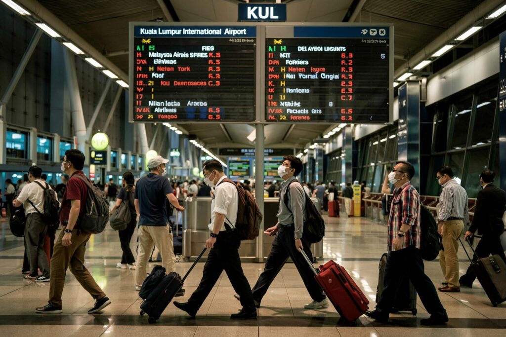 Hundreds of Passengers Stranded in Cairo, Egypt as Cairo International Airport Delays 214 and Cancels 9 Flights, Disrupting Airlines like EgyptAir, Emirates, Qatar Airways, Air France, and More, Affecting Routes to Dubai, London, Paris, New York, and International Destinations Cairo international airport in egypt experiences 214 flight delays and 9 cancellations, causing wide‑scale travel disruption across domestic and international routes.
