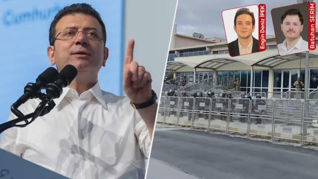 In the case where they tried Presidential candidate Ekrem İmamoğlu, the lawyer asked, "Who gave the list of statements that were not given to the lawyers to Yeni Şafak?" Upon the question, the court president decided to evacuate the hall.