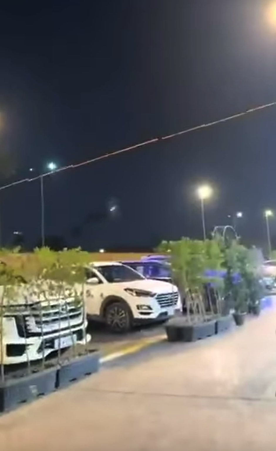 The C-RAM system shoots down a drone that was heading to the American Embassy in Baghdad