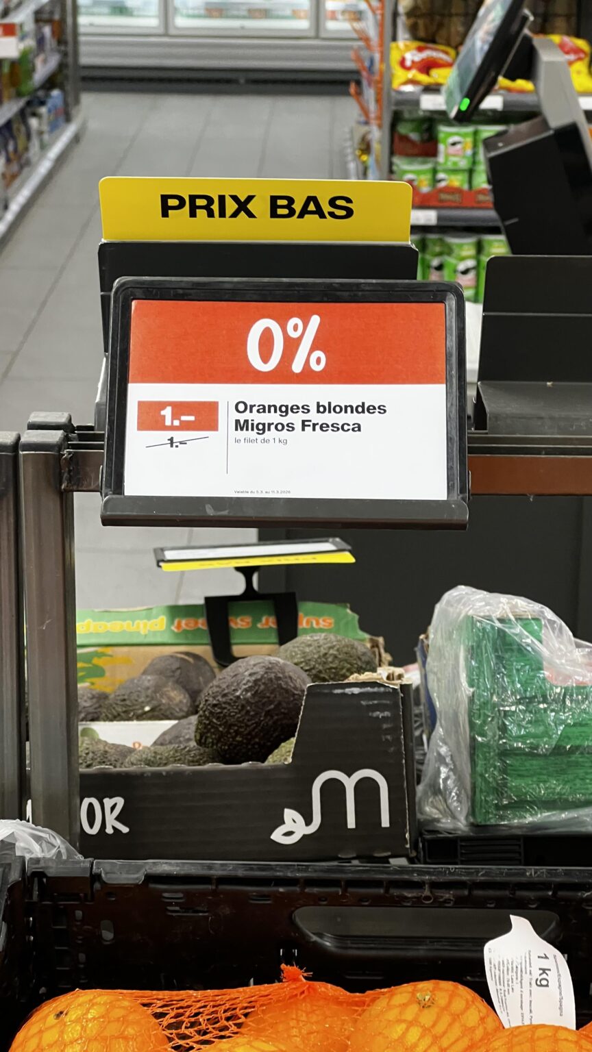 The Migros reduction of the year