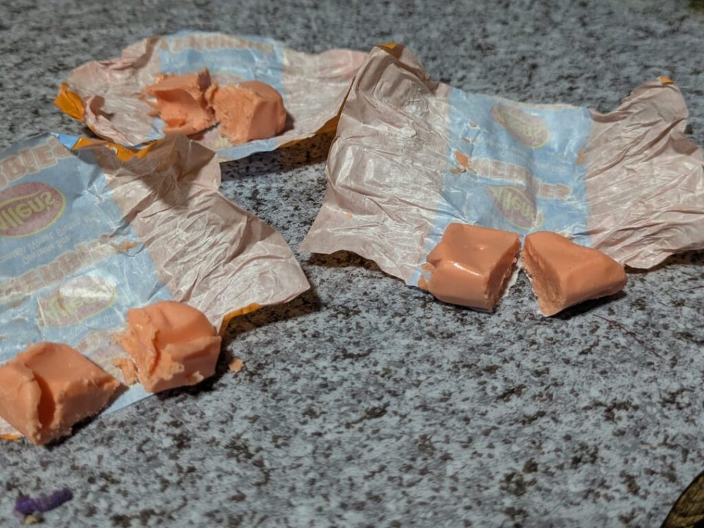 The sherbet is gone. I am not okay.