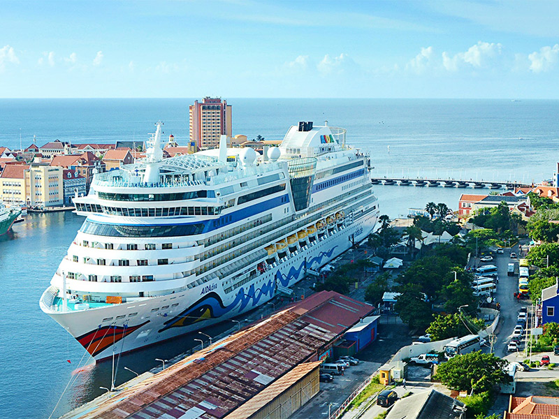 AIDAdiva Returns to Germany Following World Cruise – Cruise Industry News AIDAdiva in Curacao