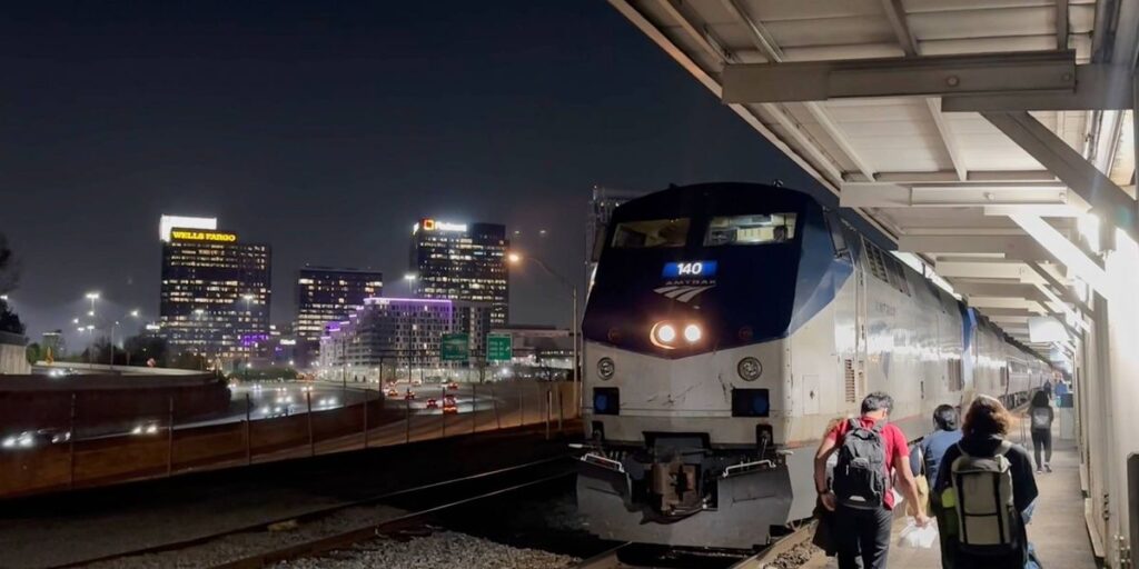 Midnight train from Georgia: A view of America from the tracks as airports struggle in the shutdown