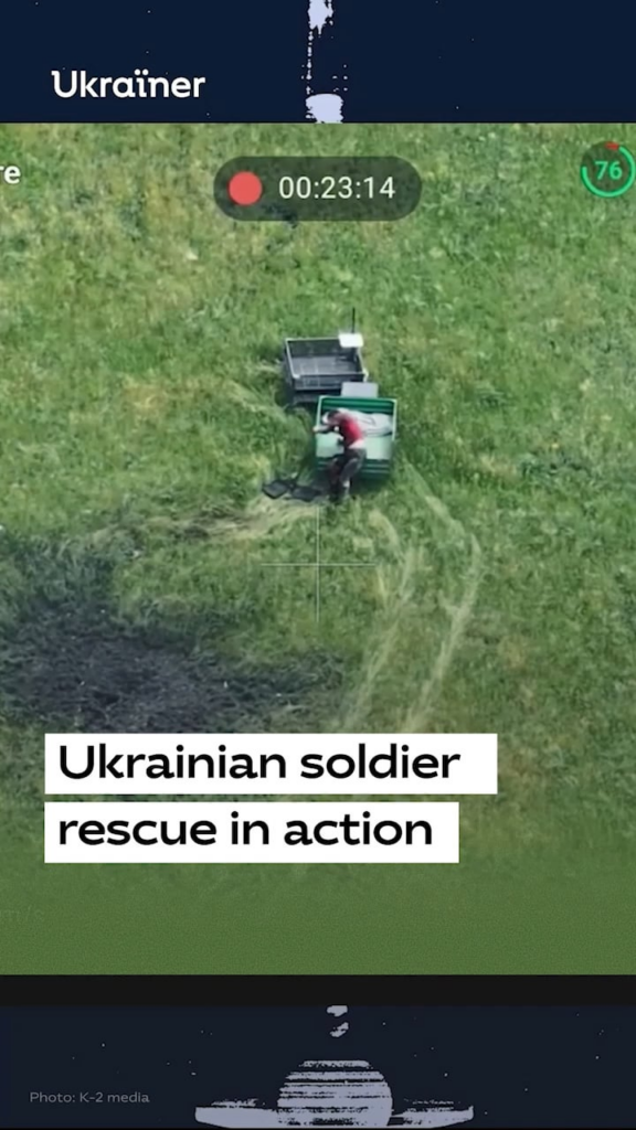 The Sun has Set Over Kyiv on the 1490th Day of the Full-Scale Invasion.  The rescue of a Ukrainian soldier in action.