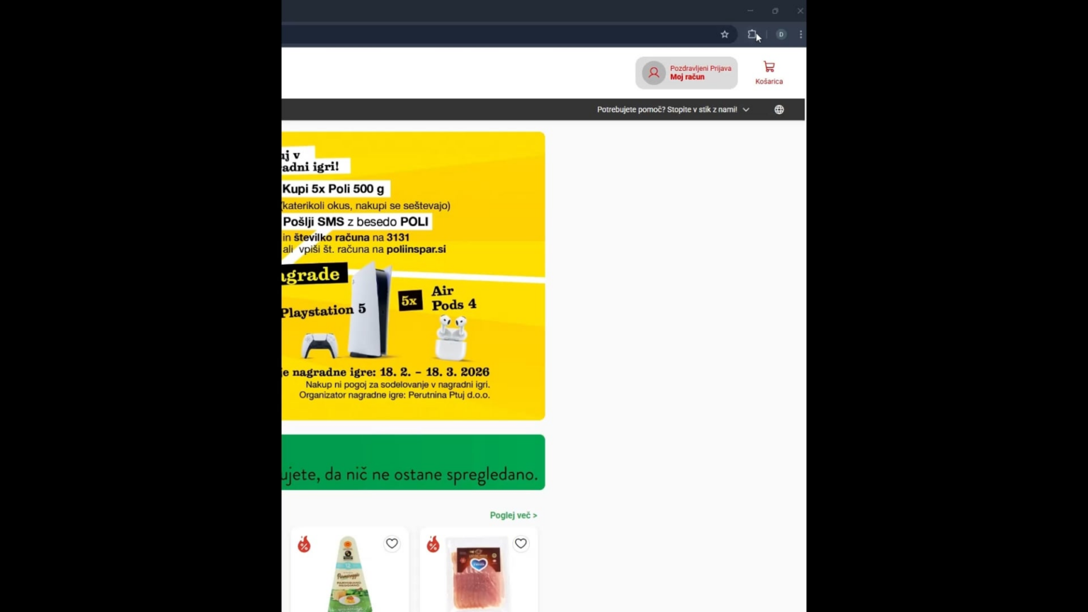 Spar and renovation of the online store