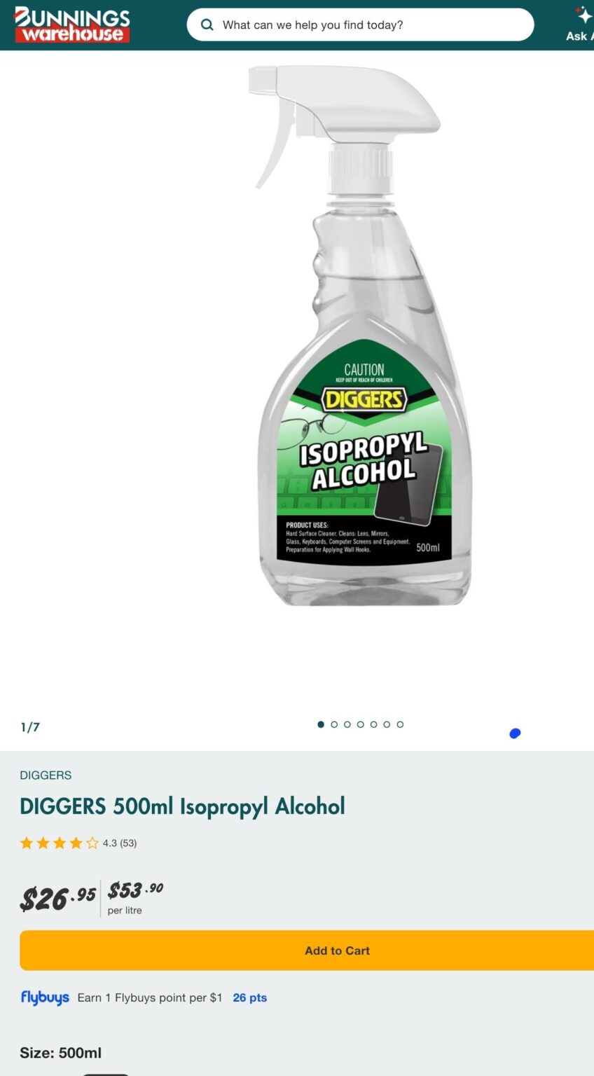 Is there a reason we're paying beverage prices for cleaning alcohol?