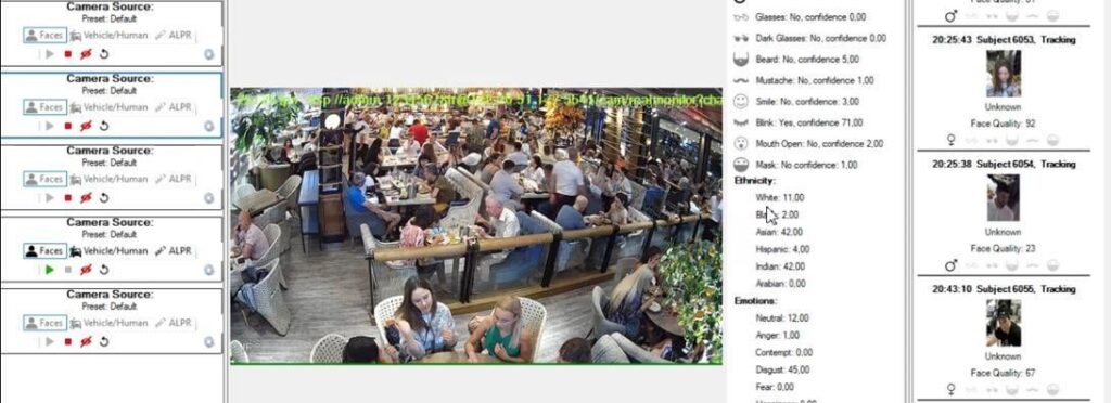 Cameras to collect biometric data in "Happy"