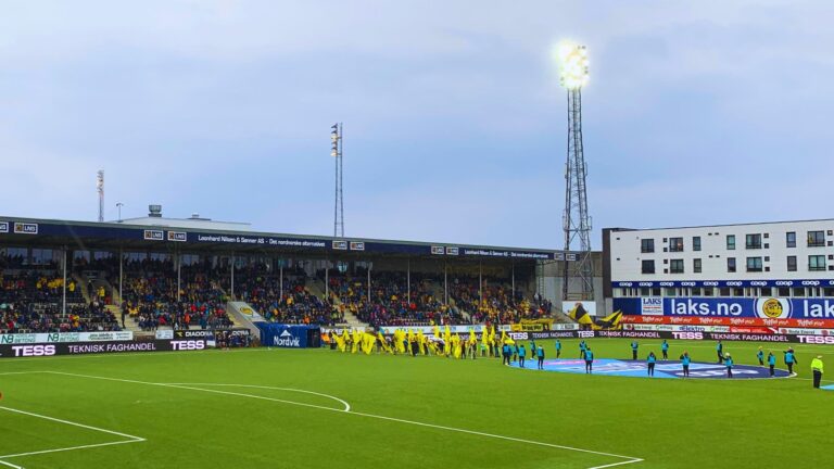Aspmyra Stadion the ground of Bodø/Glimt in Norway. Photo: David Nikel.