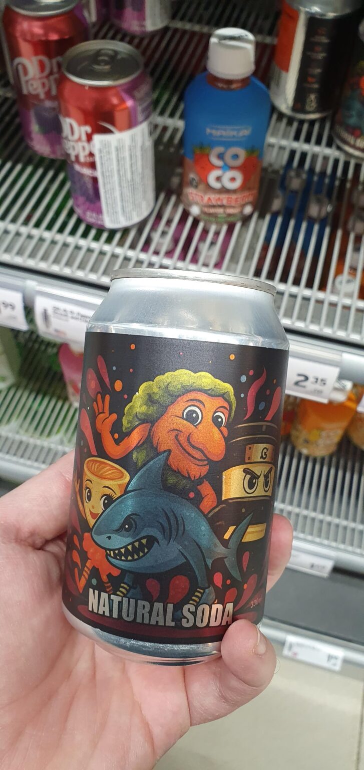 The drink ‘Brainrot’ has appeared in the local Rimi. Local product. Thoughts? The drink 'Brainrot' has appeared in the local Rimi. Local product. Thoughts?