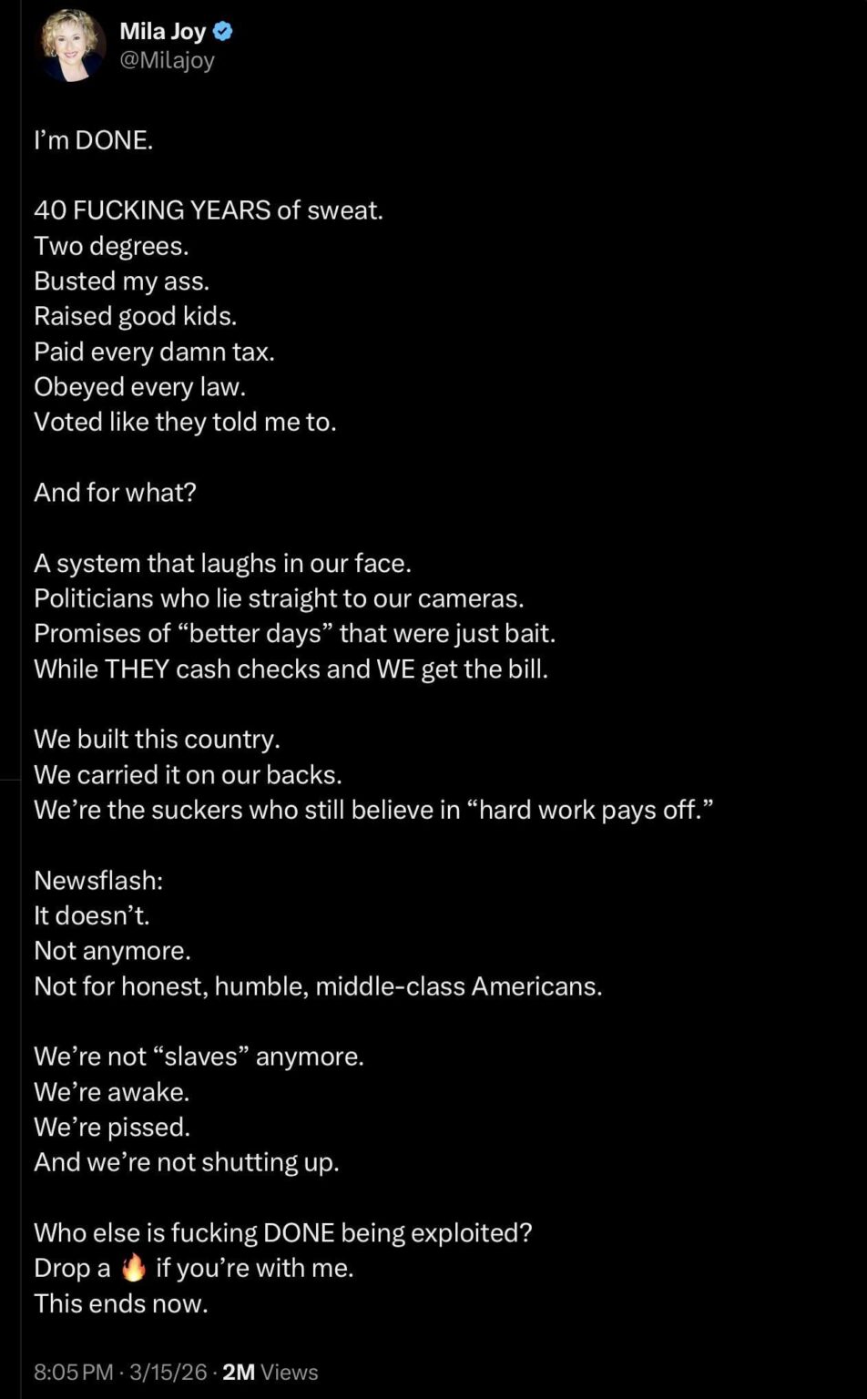 I’d bet my entire paycheck this MAGAT is gonna vote for this disaster again.