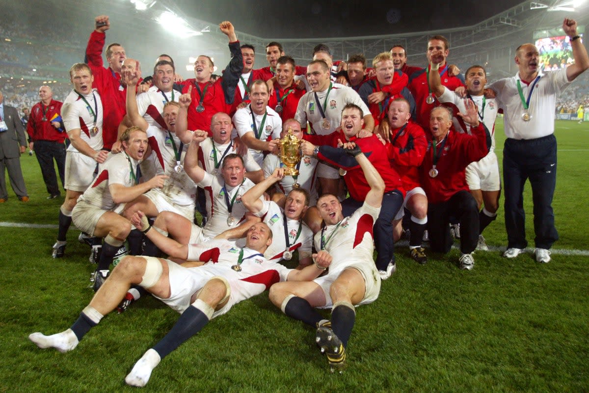 Members of the 2003 World Cup-winning squad had dinner with Steve Borthwick’s England (PA Archive)