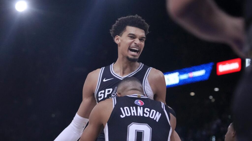 LOOK: San Antonio Spurs reveal new court design in Nanterre, boosting youth basketball in France