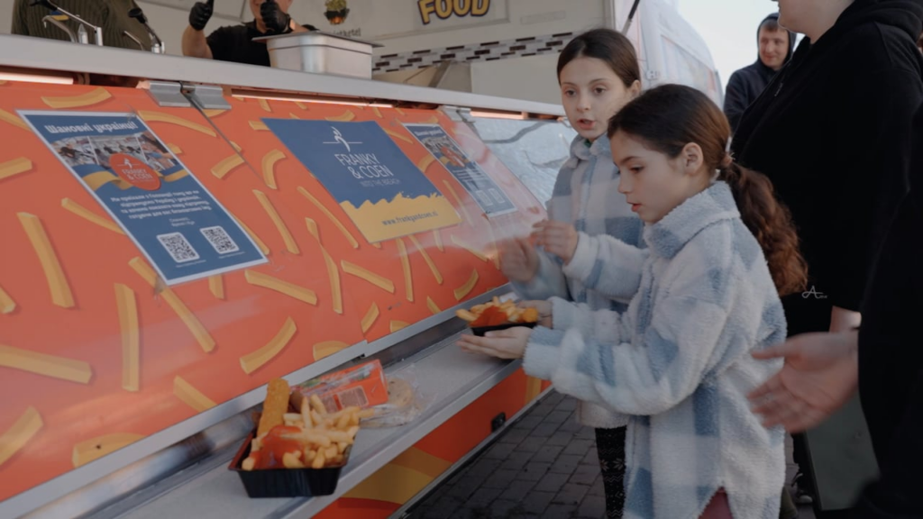 A day of frying fries for children near Pavlohrad