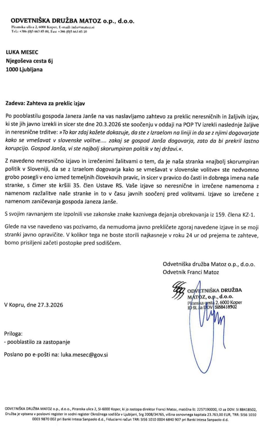 Request to cancel declarations