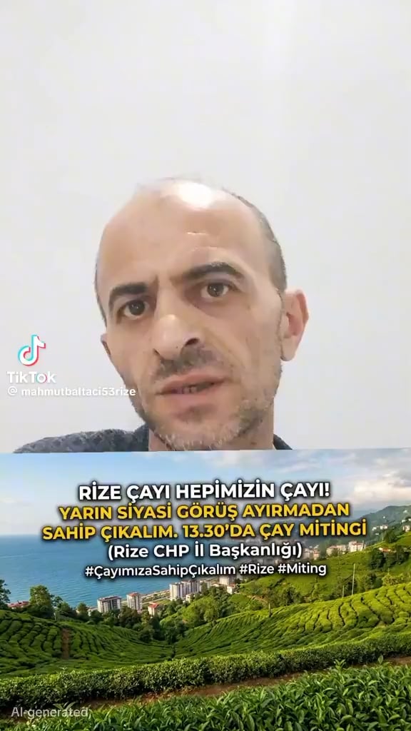 During March 19, the citizen, who was on the agenda by calling "President, give us an hour, let our police officers rest," asked for support for the tea march to be held by CHP in Rize.