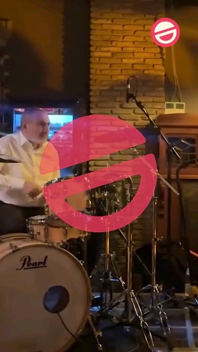 Pashinyan playing drums in Kakheti, while visiting Georgia