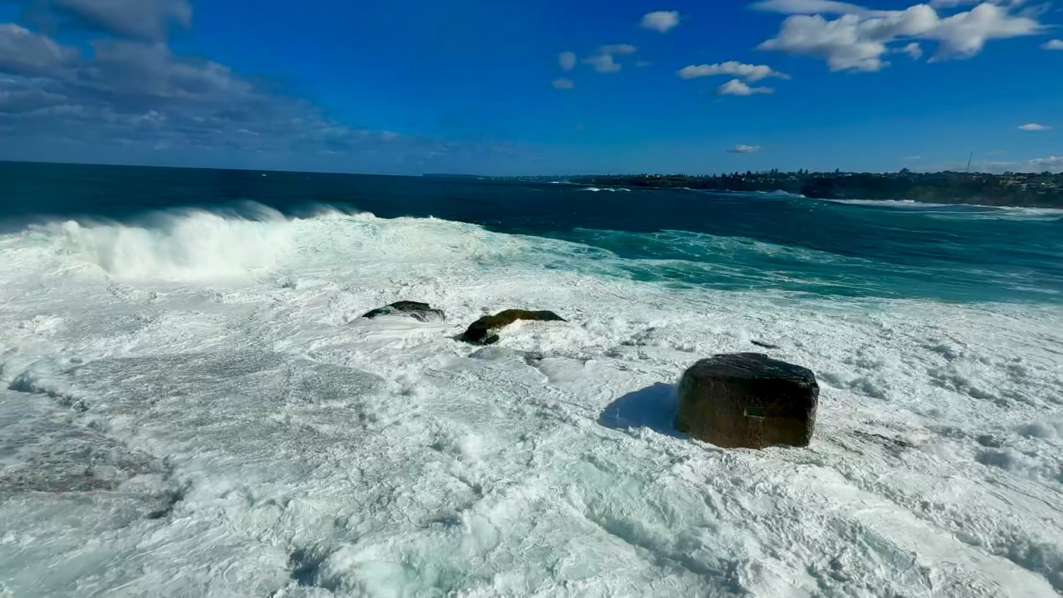 Massive Waves at Mermaid Rock…