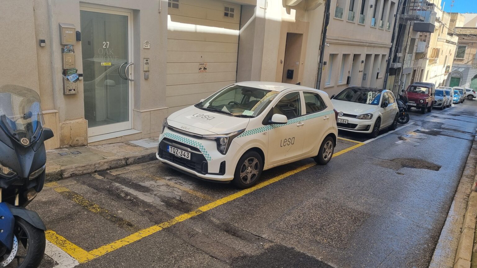 Lesa show how to park