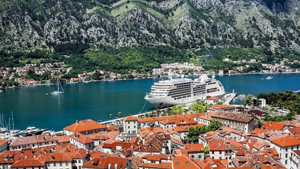 Cruise ship in Town of Kotor, Montenegro