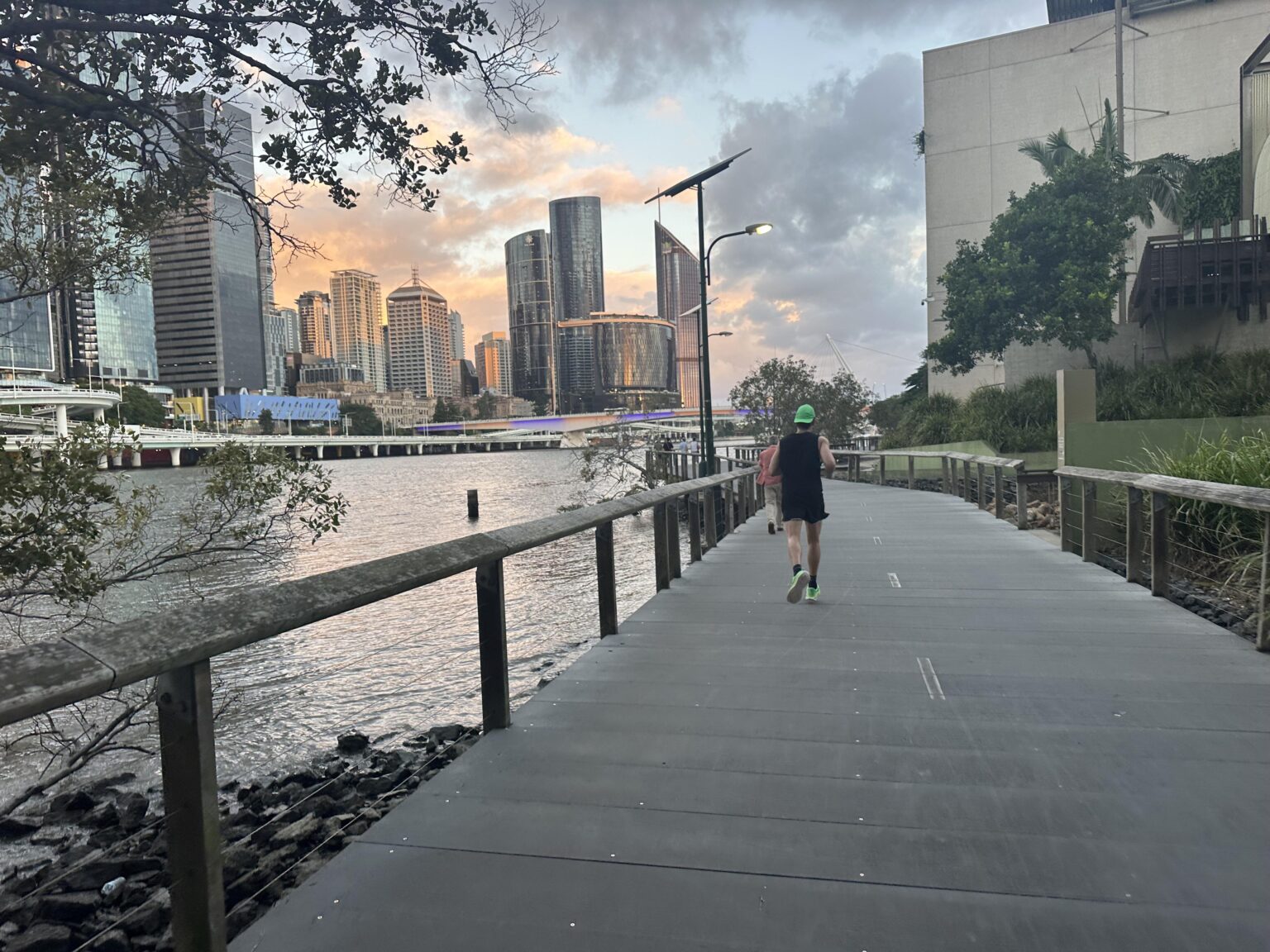 I love running along the boardwalk