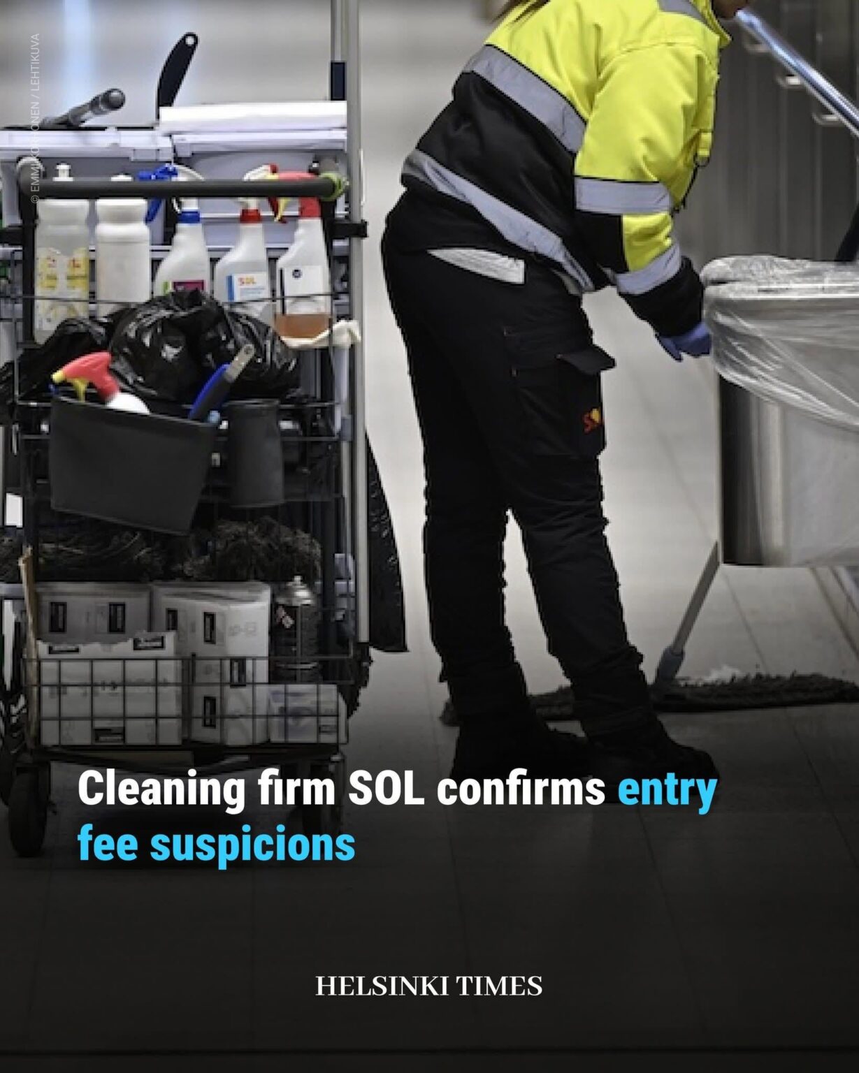Cleaning company SOL is suspected of taking bribes for work permits and work visas from international immigrants. Cleaning company SOL is suspected of taking bribes for work permits and work visas from international immigrants.