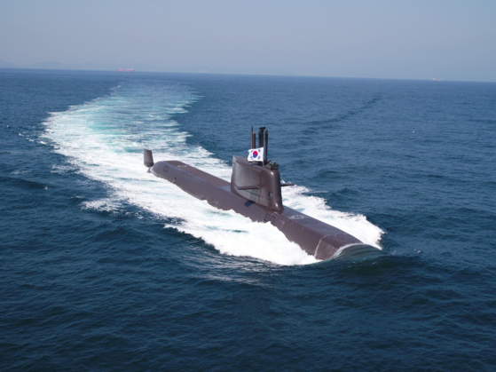 The KSS-III Batch I submarine, constructed by HD Hyundai Heavy Industries [HD HYUNDAI HEAVY INDUSTRIES]