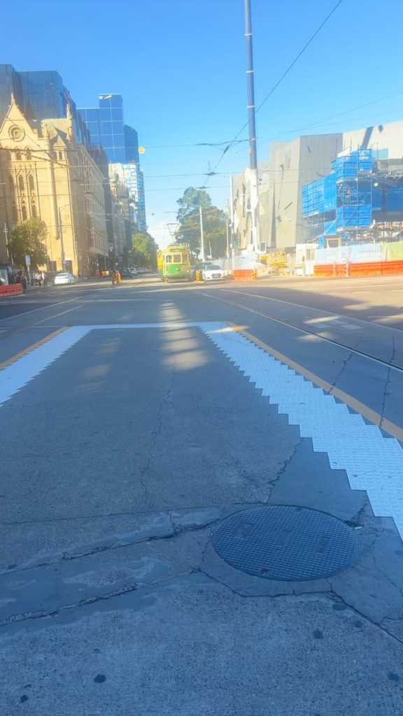 Tram blockage