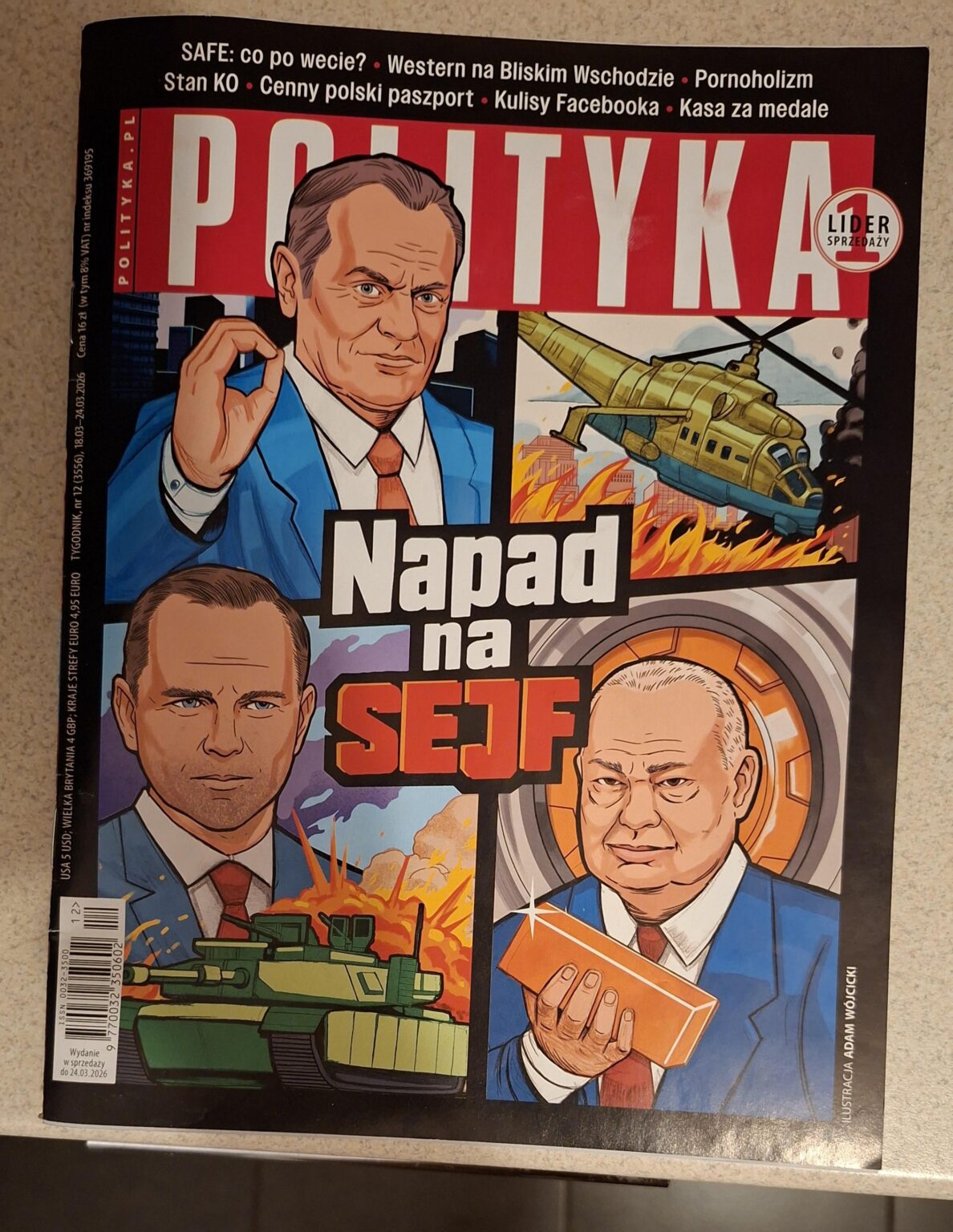 The cover of the new POLITYKA looks like from GTA