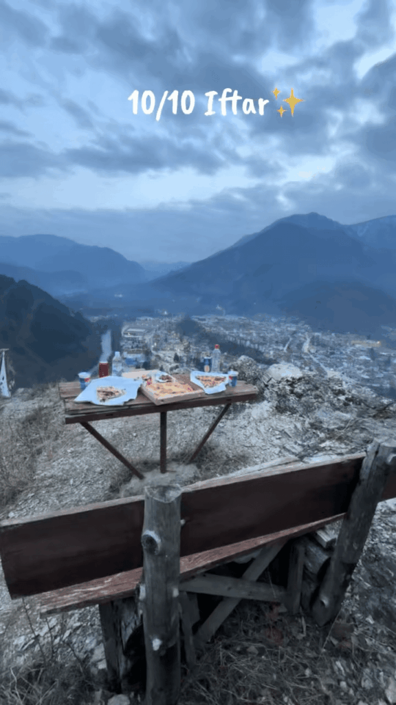 Iftar above Jablanica