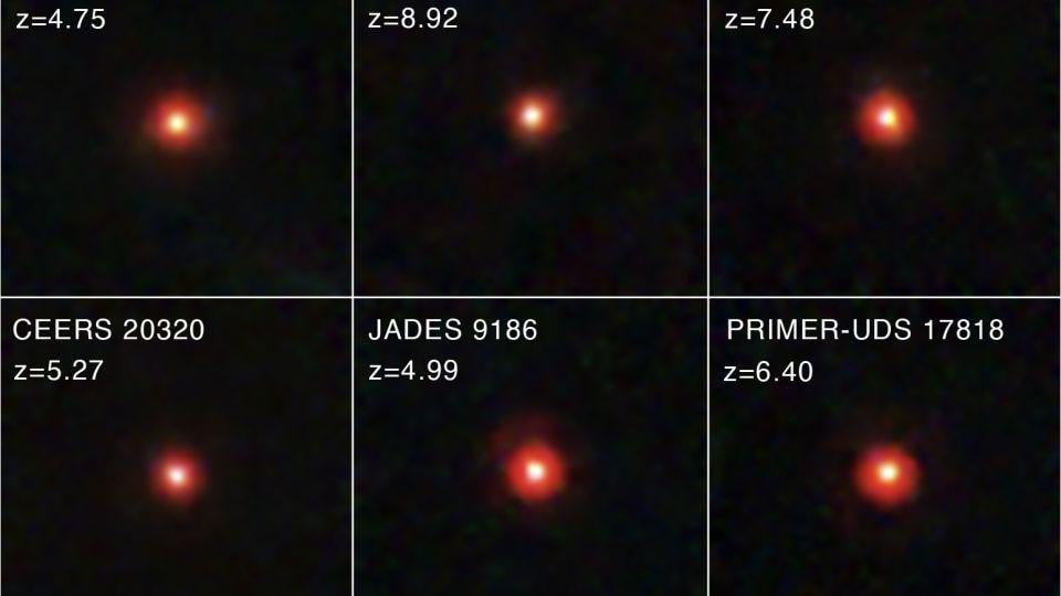 Webb telescope photos show mysterious little red dots. Astronomers don’t know what they are