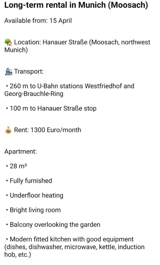 Does Munich rental makes sense? Does Munich rental makes sense?