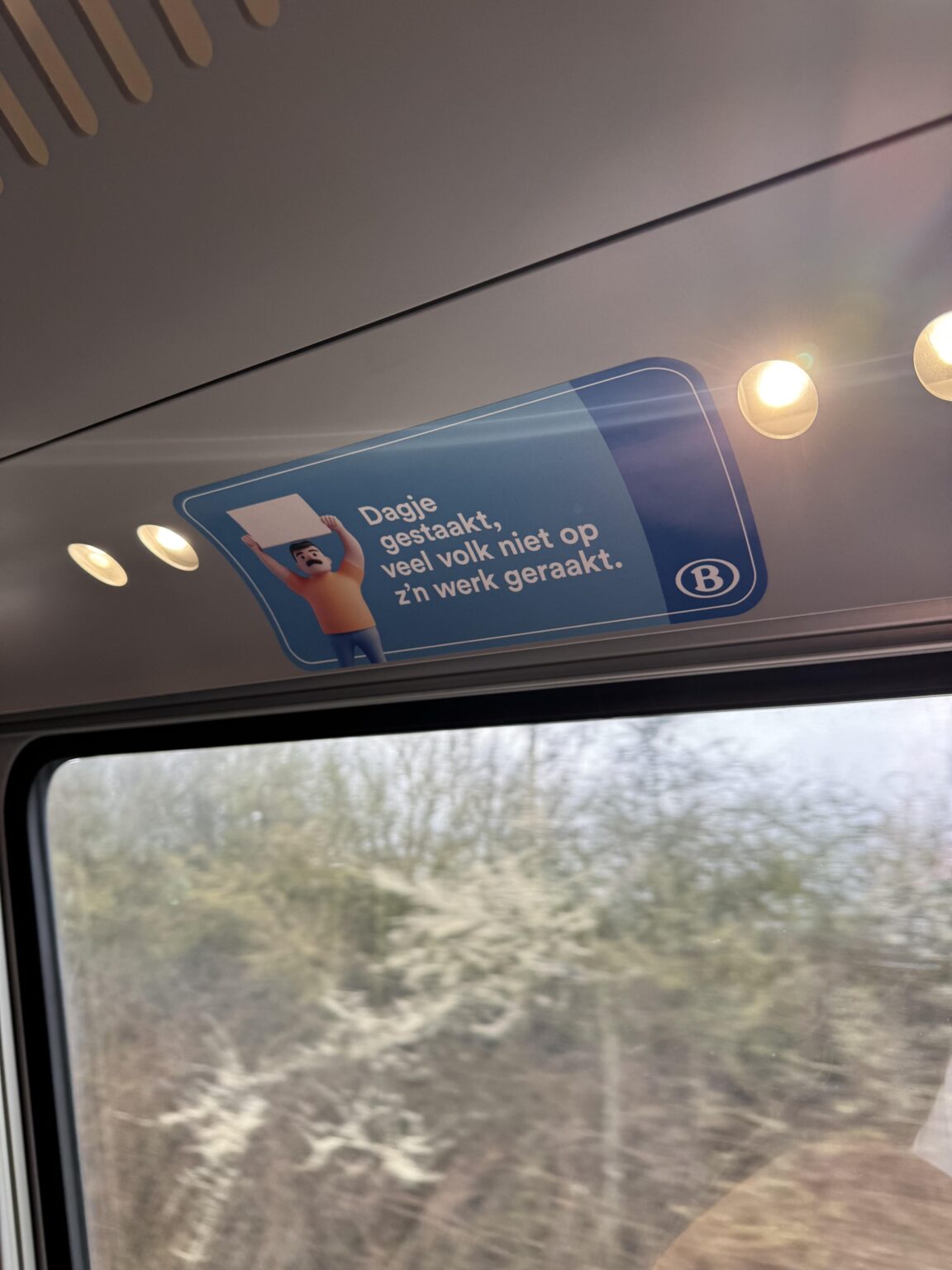 Spotted on the train today