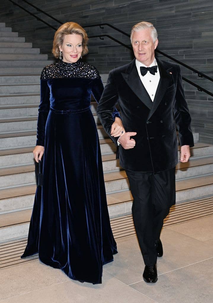Queen Mathilde and King Philippe of Belgium visit The National Museum during the second day of their State Visit to Norway