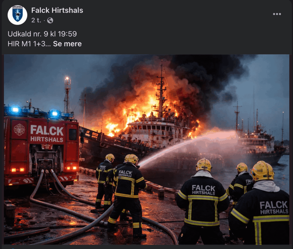Problematic use of AI by the fire service to spread misinformation
