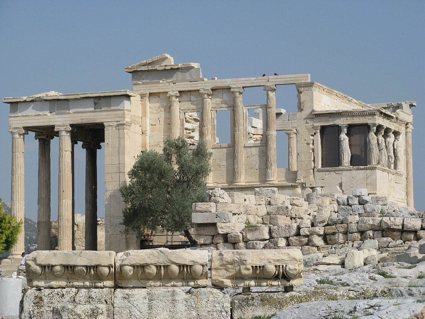 Erechtheum - view from south west, Ionic order