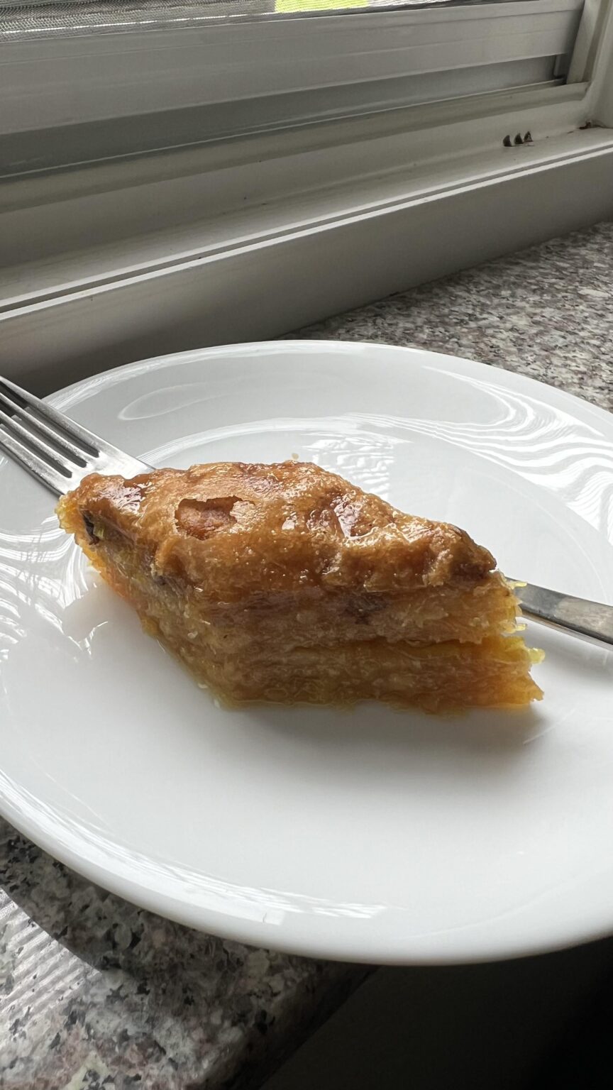 I made Baklava so no one was hungry 😭😭😭😭 my mom made it