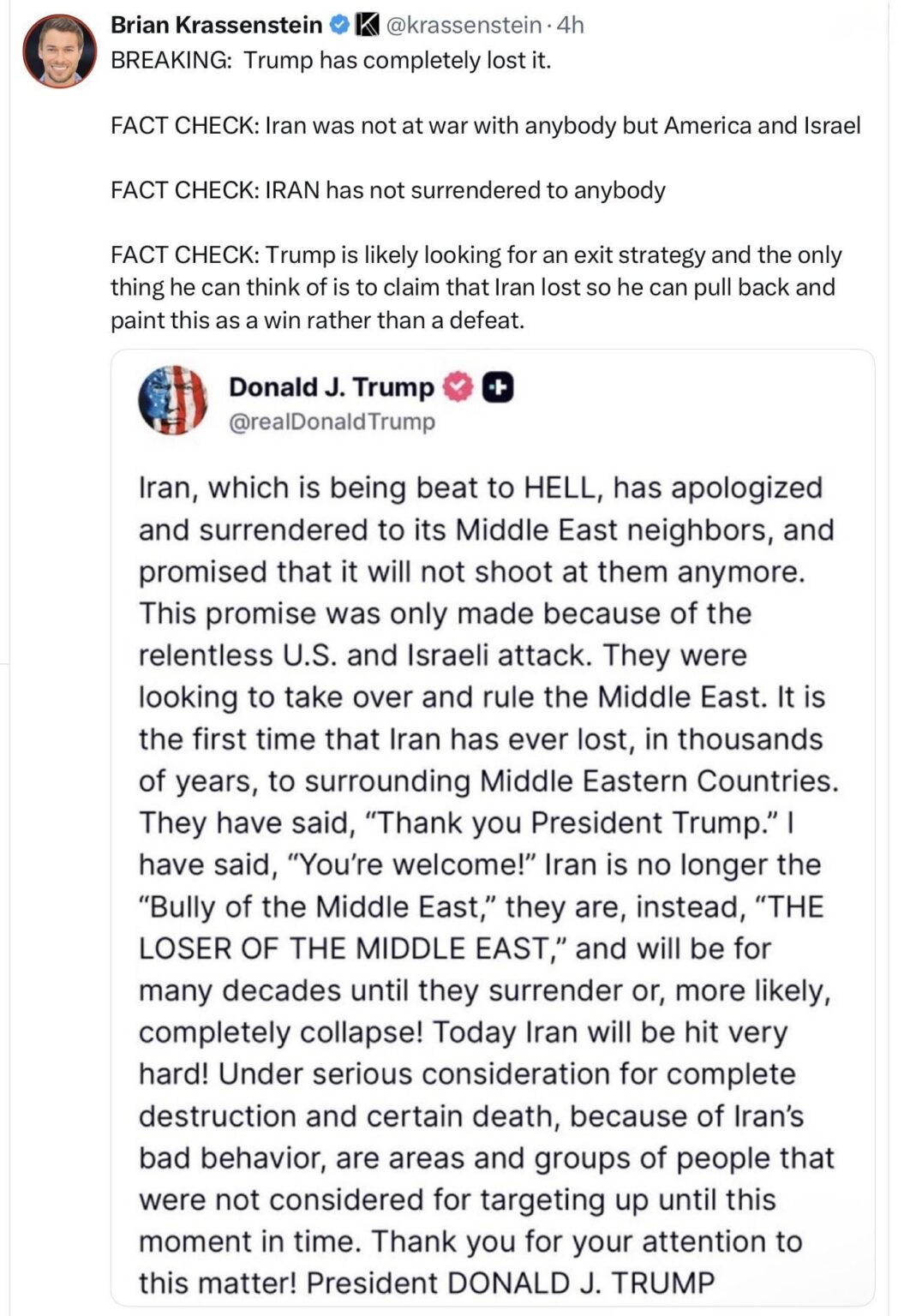 So just to be clear, he’s not only the Pedo King Nut…he’s also completely out of his damn mind. 🤡