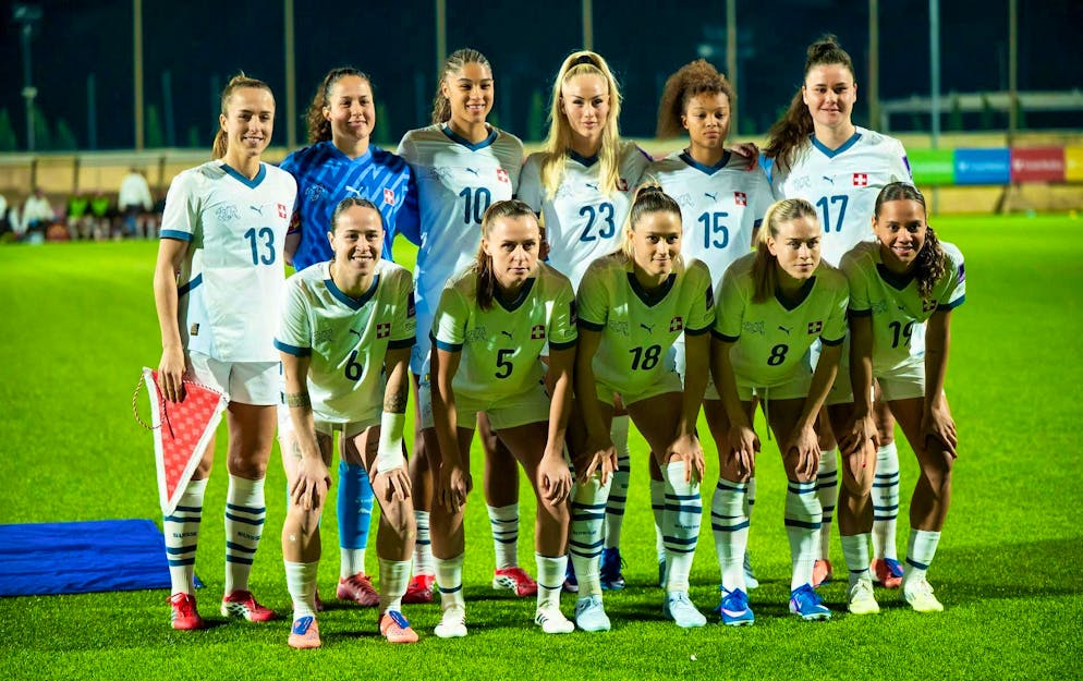 The Swiss starting eleven against Malta.