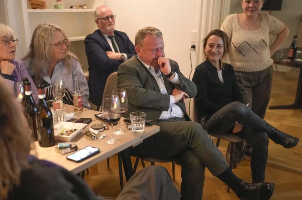 Lars Løkke when the first exit poll was published. Picture of Berlingskes Asger Ladefoged.