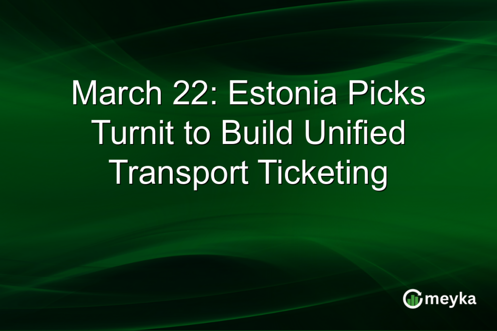 March 22: Estonia Picks Turnit to Build Unified Transport Ticketing Meyka Logo