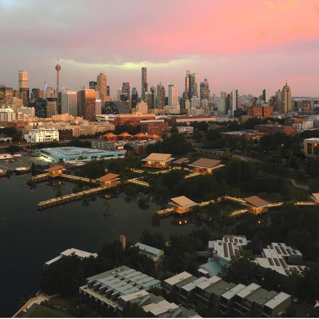 An alternate design proposal for the Sydney Fishmarkets from the 2017 Design Competition
