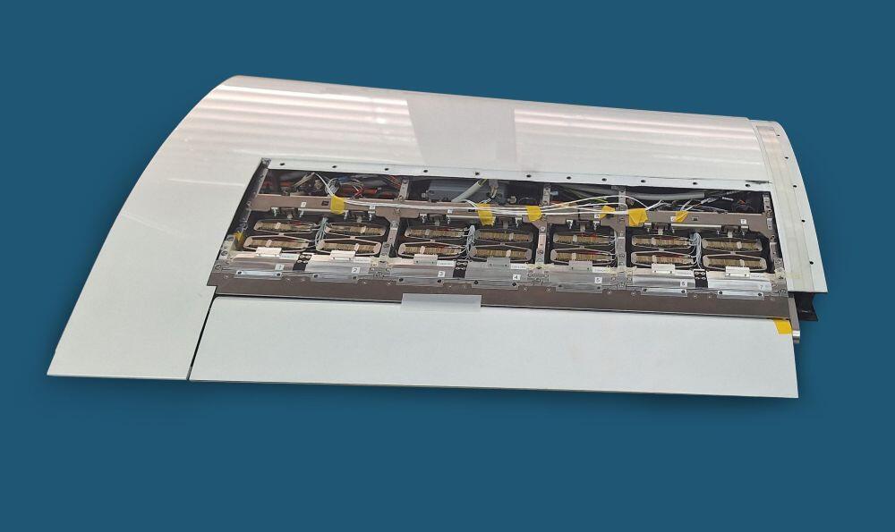 Art credit – Cedrat Technologies  Caption – Active flow control effectors have been integrated into the wingtip of a Pipistrel Virus for flight testing under the Facelift project