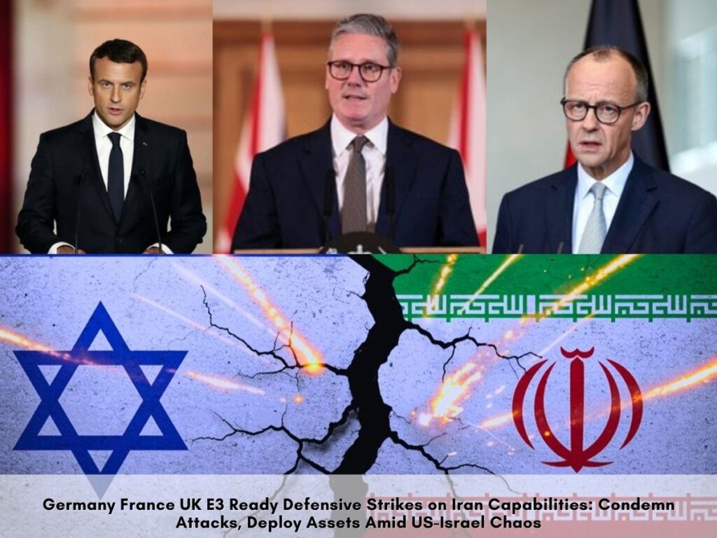 Britain-France-Germany Ready to Take ‘Defensive Action’ Against Iran; UK Opens Military Bases for US — Regional Chaos Deepens Iran-Israel War Update