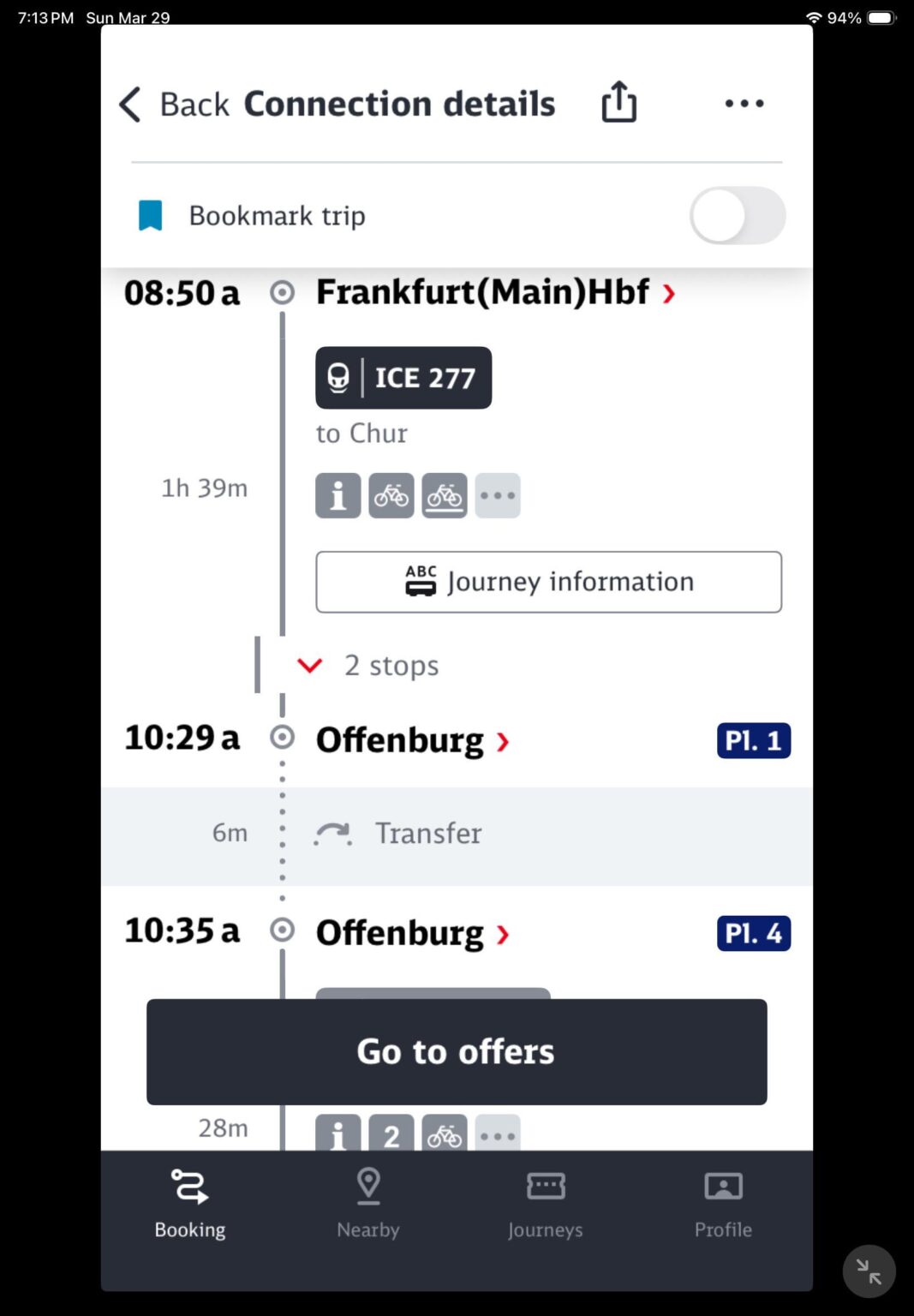 DB train question on transfer time DB train question on transfer time