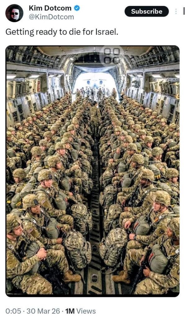 Poor American teenagers sent to die for Israel.